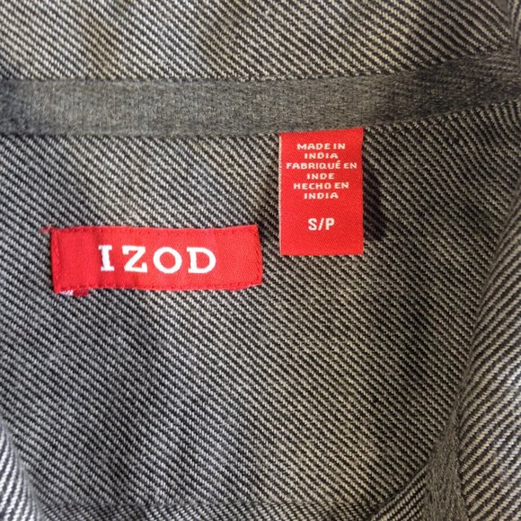 Mens IZOD Thick Cotton Fall Shirt Gray NEW WITH TAGS ships from Canada - Small - Picture 5 of 10